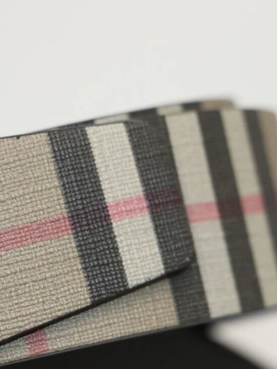 Burberry Vintage Check And Leather Belt Archive Size 85 - Beige/Black main image 5